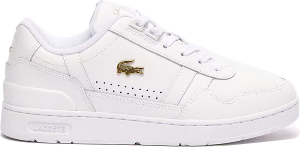 Lacoste t-clip leather zapatilla moda mujer Blanco (38)
