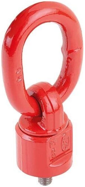 KIPP Boulon d'arrêt pivotant orientable M16 acier rouge qualité 8 (K0770.1620)