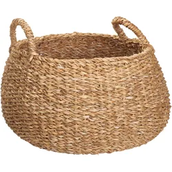 Korb mit Henkel mittel (LBH 30x39x20 cm) - braun - LBH 30x39x20 cm