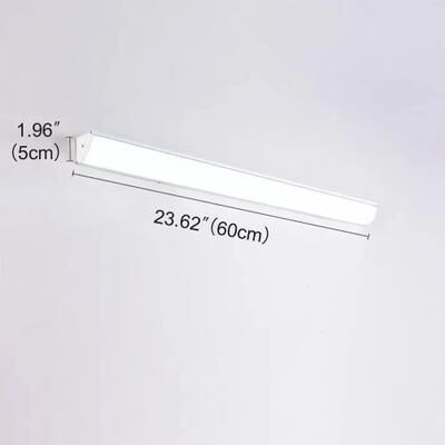 Uplifted Goods Long Strip Minimalist Outdoor LED Wall Light For Stylish Home Lighting white 60cm cold Light