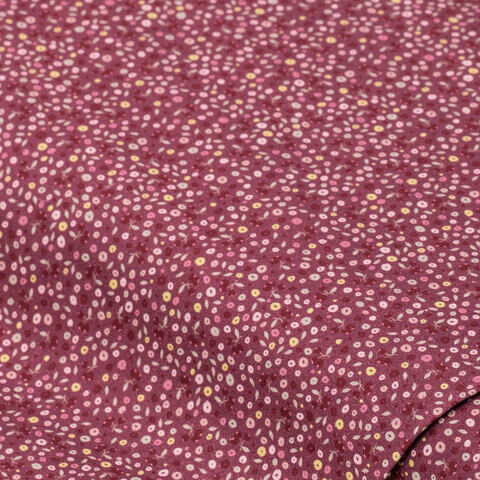 Baumwollstoff-Digitaldruck Beeren & Punkte "Dana", beere-color