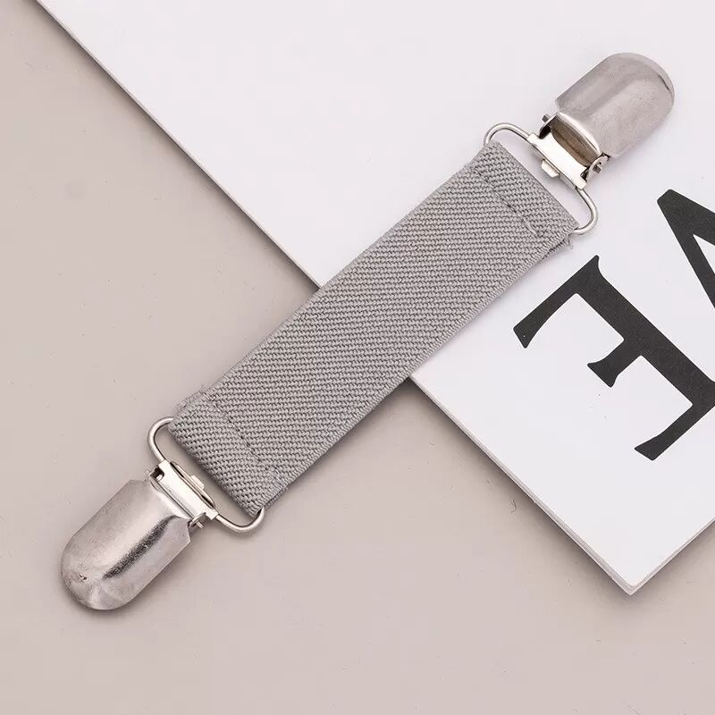 INF Clip Vintage Double Attache pour Gilet, Châle et Cardigan Gris