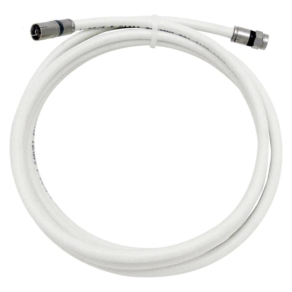 Televes FS-KK2030 3m F F Weiss Koaxialkabel (120 dB) (FS-KK2030)