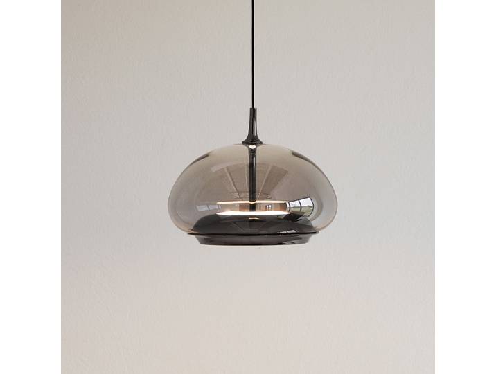 Avalon Pendelleuchte Smoked/Black Chrome - Loom Design - Wohnzimmer - Modern - Glas - Einflammig