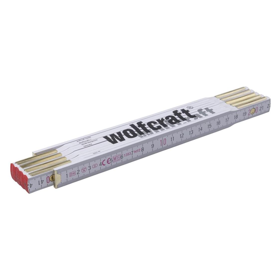 wolfcraft 1 Zollstock 2m Buchenholz (2 m) (5227000)