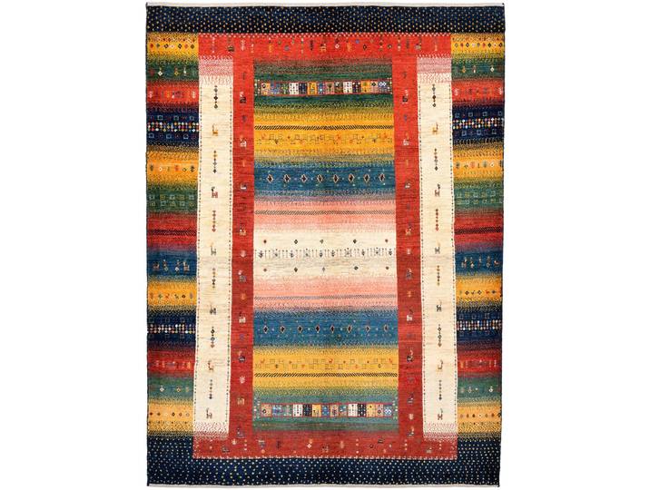 Perser Gabbeh Loribaft Teppich 153x207 Handgeknüpft Modern Orientteppich Perserteppich Wolle