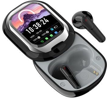Discount Dollar Deals Smart Headphones LED Full color Slide Touch Screen, Wireless TWS Earbuds, APP Support For Information Receiving Smart Headphones LED Full color Slide Touch Screen, Wireless TWS Earbuds, APP Support For Information Receiving
