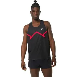 ASICS Herren T-Shirt VENTILATE ACTIBREEZE GRAPHIC SINGLET, Größe L in Grau Grau