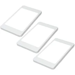 LED Unterbauleuchte, silber-grau, neutralweiss, ohne Sensor 3er SET