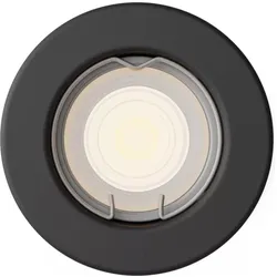 Philips, Einbauleuchte, Peridot černá O8,3 cm / Vestavné svítidlo / GU10 / 7W / IP20 (GU10, Metall)