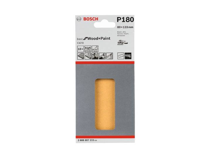 Bosch Schleifblatt C470 Best for Wood and Paint G180 10 Stück