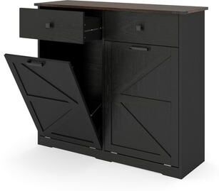 Lesly Farmhouse Double Tilt Out Trash Cabinet