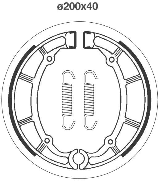 sbs 2065 Brake Shoe Set