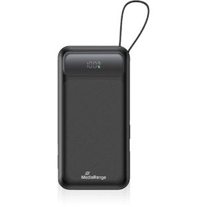 MediaRange Powerbank MRMA753, 10000mAh, USB-A & 2x USB-C, Ladeleistung 22,5 Watt