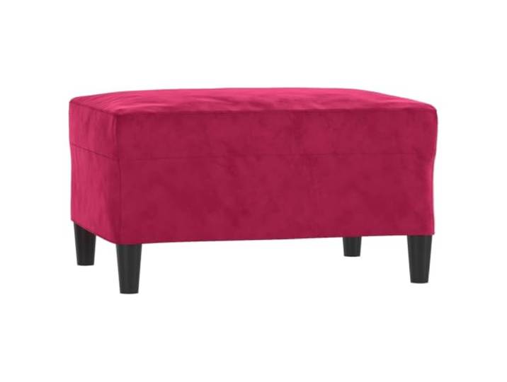 HFXHIJXQ Fußhocker Weinrot Samt 70x55x41cm Polsterhocker Eleganter Polstersessel-Ergänzungstisch im Schlafzimmer oder Wohnzimmer mit weichem Samtbezug und stabilem Holzrahmen.