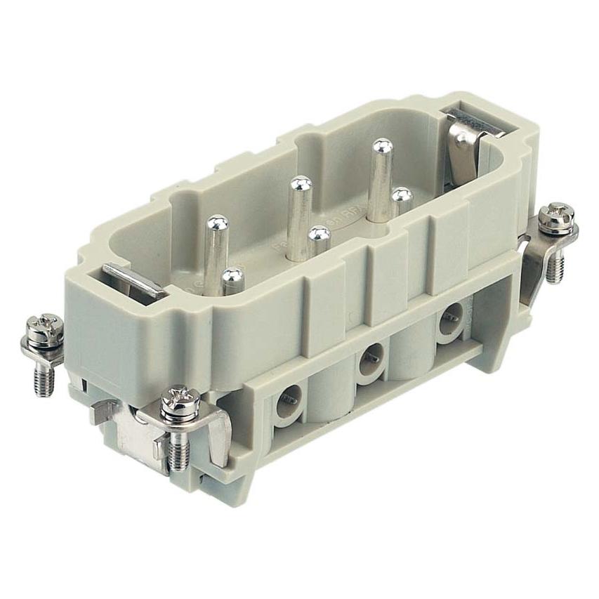 Harting Han 6 + Masse HSB Einsatz Typ 16Bhane Steckverbinder Schraubklemme max 6mm2, 35A6 polig (09310062601)