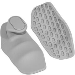 Clever Finds Anti Slip Workout Grips Rubber Palm Protectors For Weight Lifting And Pull Ups grey 1pair