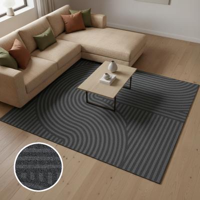 Fußmatte OTTO HOME "Sammo, Schmutzfangmatte, Teppich, für Hausflur und Wohnbereiche", grau (anthrazit), B:190cm H:5mm L:230cm, Kunstfaser, Teppiche, Fußmatte, Indoor, Eingangsmatte, Design, Scandi, Zen, rutschfeste Unterseite