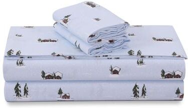 Portuguese Printed Cotton Flannel Extra Deep Pocket Sheet Set