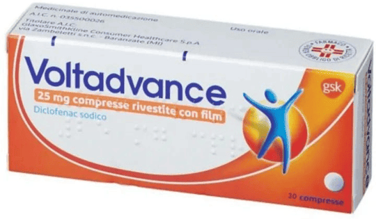 Voltadvance 25 mg Antidolorifico e Antinfiammatorio 30 Compresse