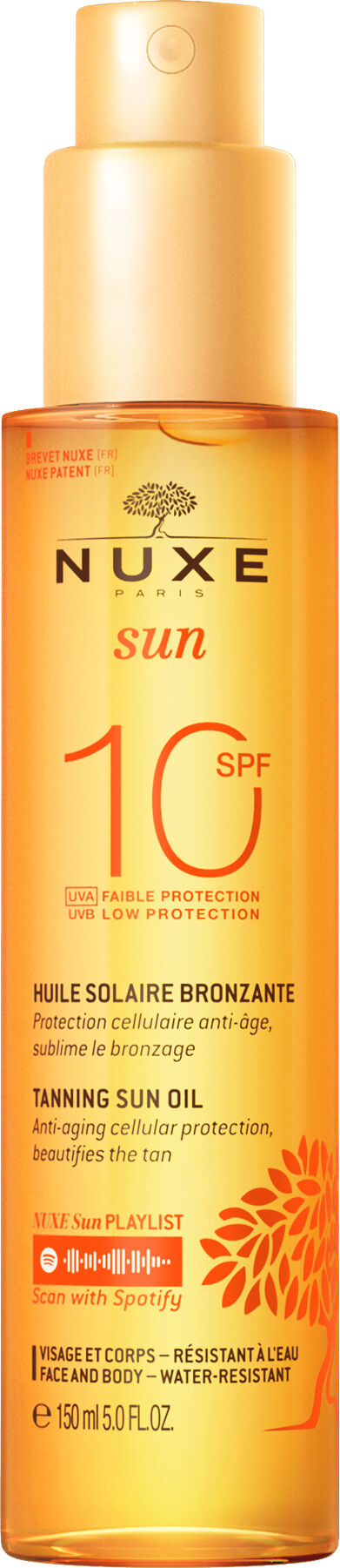 Nuxe Sun High Protection Tanning Oil 150 ml SPF 10