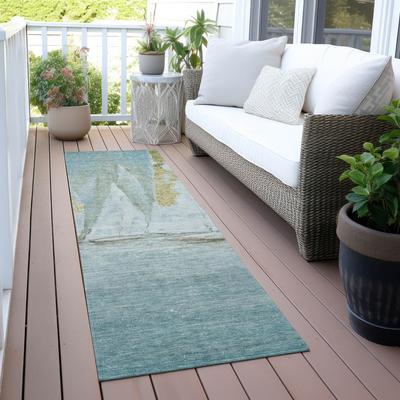 Addison Rugs Machine Washable Indoor/Outdoor Modern Sailboats Chantille Rug