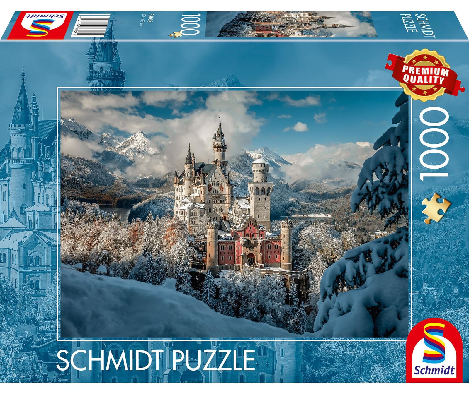 Schmidt Spiele Puzzel Winterlandschap met Kasteel