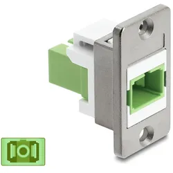 DELOCK Panel Mount SC Simplex Bu > Bu silber/lindgrün/weiß