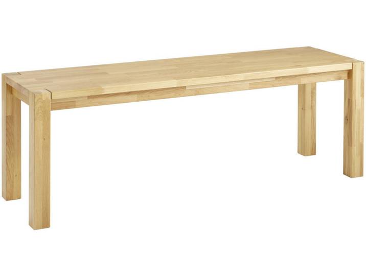 Valdera Sitzbank, Eiche, Holz, Eiche, massiv, 140x47x40 cm, Esszimmer, Bänke, Sitzbänke