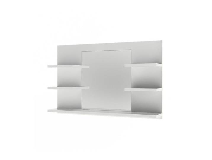Vicco Badspiegelschrank Wilbur Weiß 78 x 50 cm mit Regalen, Holzwerkstoff, Rechteckig, 78x50x13.6 cm, Badezimmer, Badezimmerspiegel, Spiegelschränke