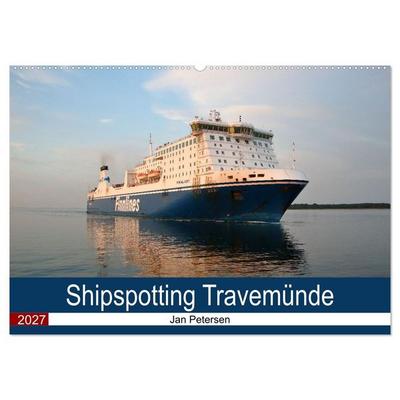 Shipspotting Travemünde (Wandkalender 2027 DIN A2 quer), CALVENDO Monatskalender