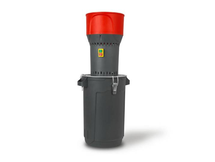 EBERTH Getreidemühle 25L Eimer 1000 Watt Elektromotor, 6L Einfülltrichter, 300 kg/h, Schrotmühle mit Edelstahlklinge