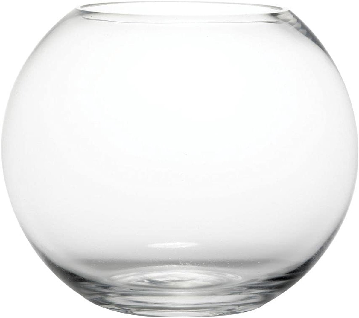 Ronde glazen viskom 15 cm - Modern decoratiestuk voor bruiloften