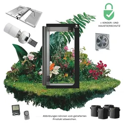 Caluma Growset XL (120 x 120, 2 x 240 W Premium-Lüftungsset) - 2 x 240 W, PrimaKlima-Lüftungsset