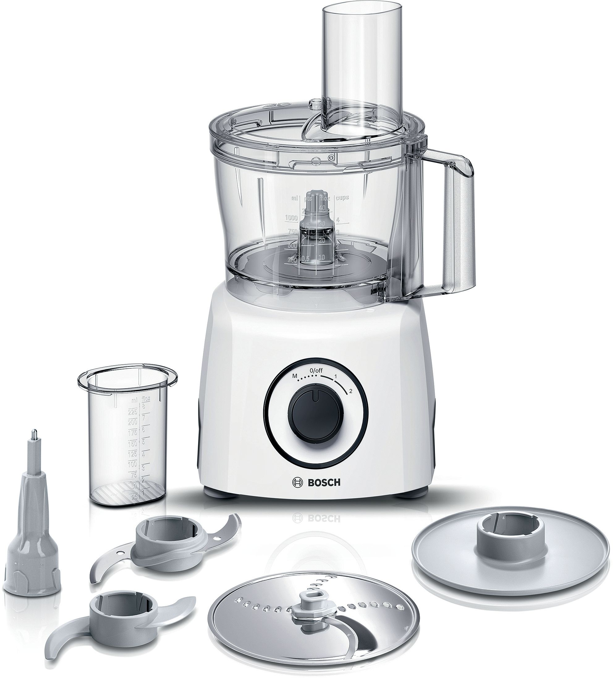 Bosch MCM3100W MultiTalent 3 800 W Küchenmaschine 2,3 l (Weiß)