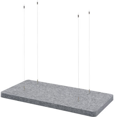 t.akustik PET Ceiling Absorber 120 SGR Silbergrau