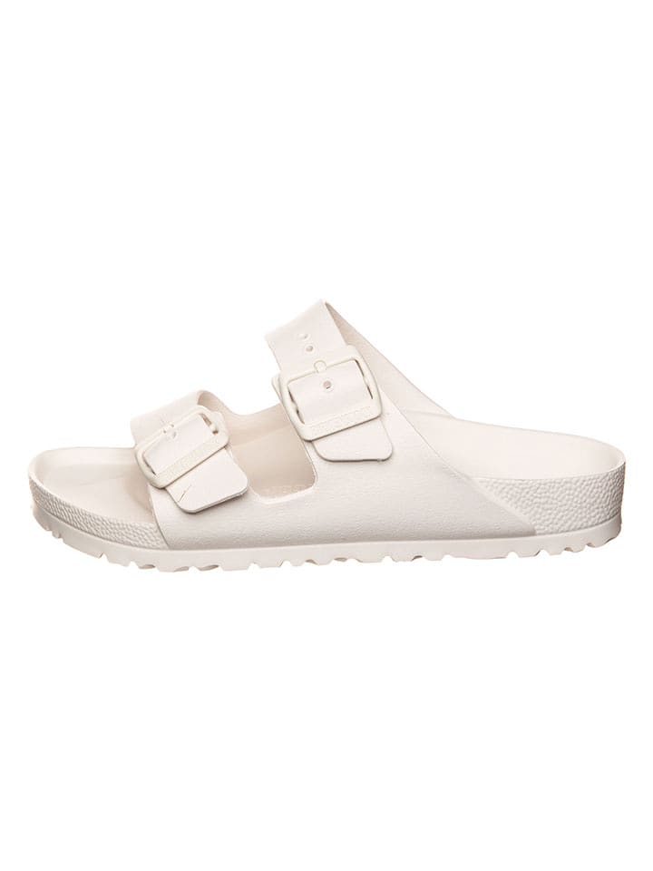Pantoletten "Birkenstock Arizona" in Creme - 41