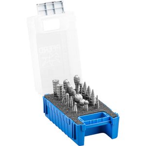 PFERD-TOOLS Fräser 83 Z3, HSS Frässtifte, 6mm, 18-teiliges Set, in Kunststoffkassette, für Metall