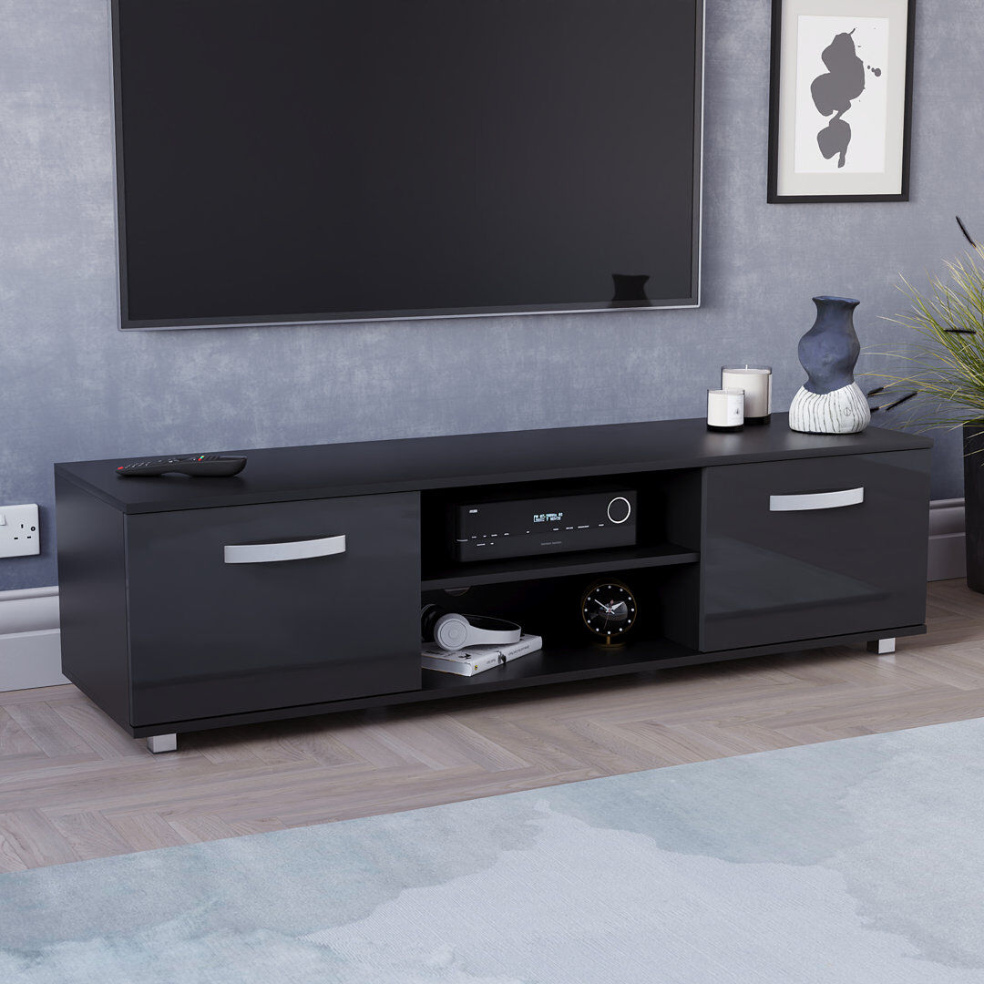 Latitude Run Muskoka TV Stand White 38cm H x 120cm L x 40cm W