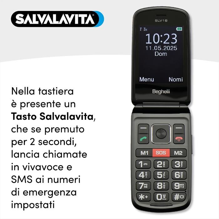 Beghelli Salvalavita Phone Slv19-grigio