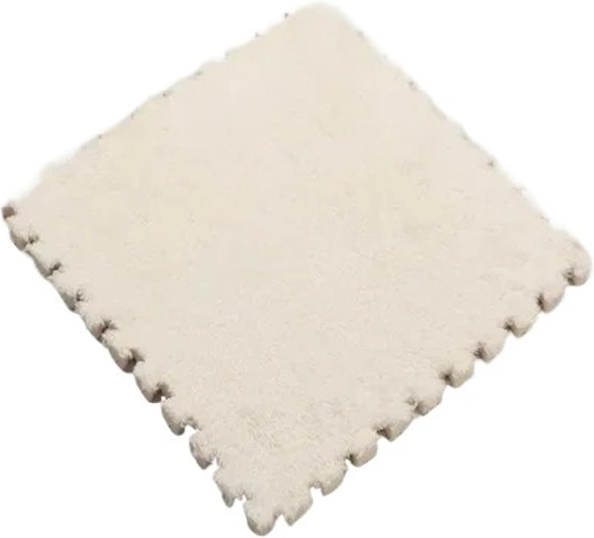 Pluche puzzelmat vloertegels schokabsorberend - 10 stuks - Veelkleurig