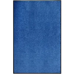 vidaXL Fußmatte Waschbar Blau 120x180 cm