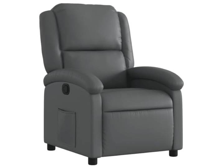 Heofavd Relaxsessel mit Liegefunktion Grau Kunstleder TV Sessel