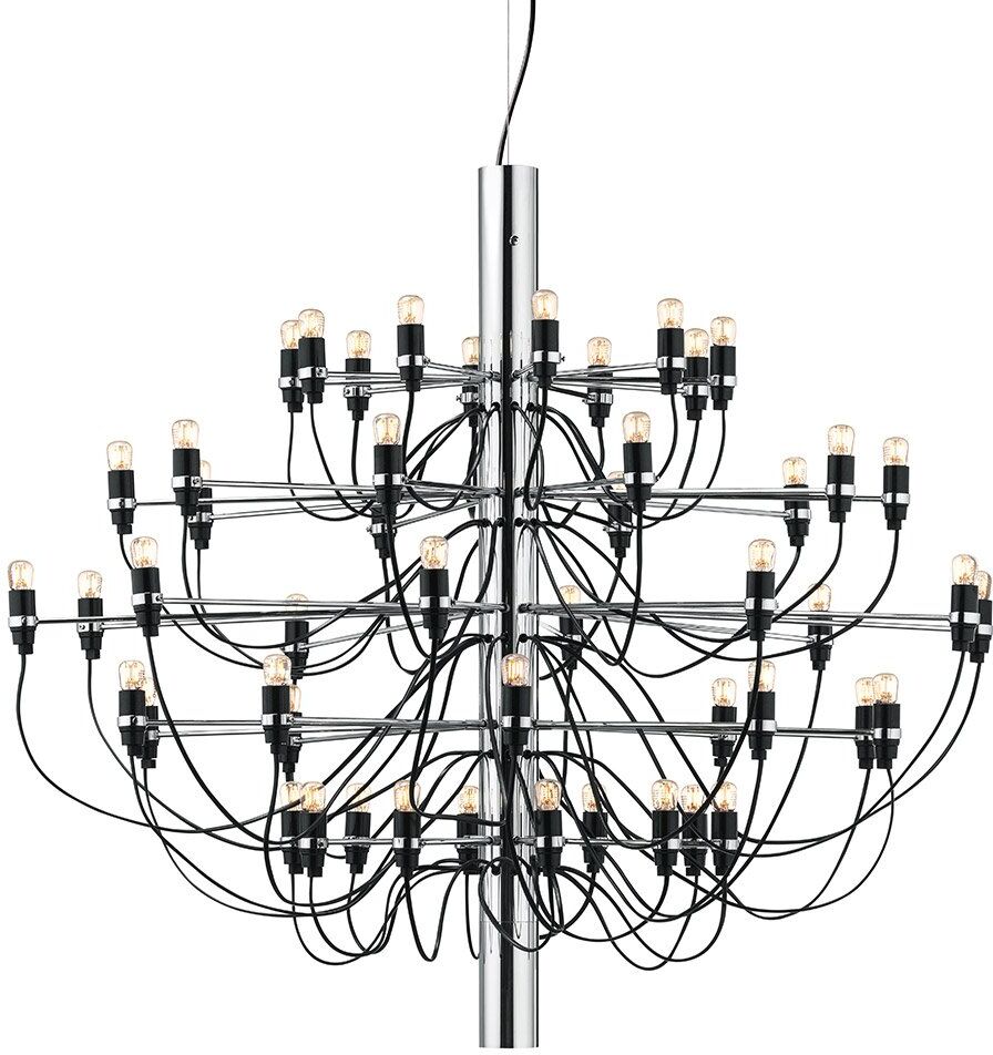 Flos 2097/50 Kronleuchter (Struktur chrom, Leuchtmittel klar) Struktur chrom, Leuchtmittel klar