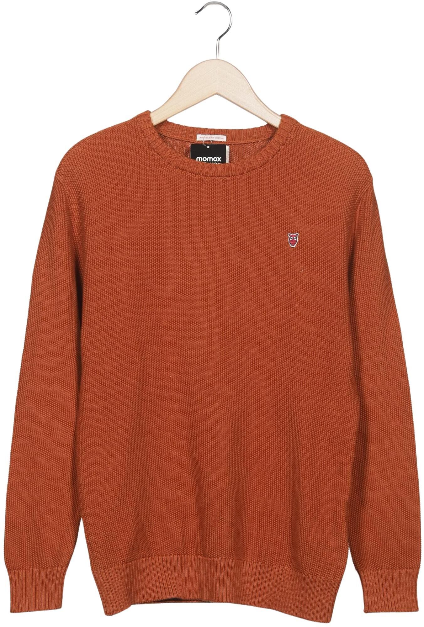 Knowledge Cotton Apparel Herren Pullover, Orange, Gr. S, Baumwolle - Second Hand