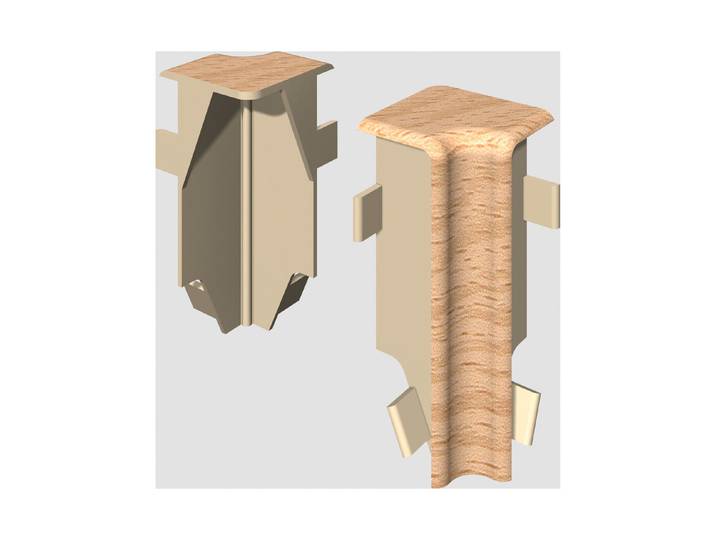Egger Innenecke 6 cm Buche natur neues kubisches Profil 2 Stück