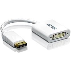 ATEN VC965-AT DisplayPort / DVI Adapter [1x DisplayPort Stecker - 1x DVI-Buchse 24+5pol.] Weiß 10.00 cm