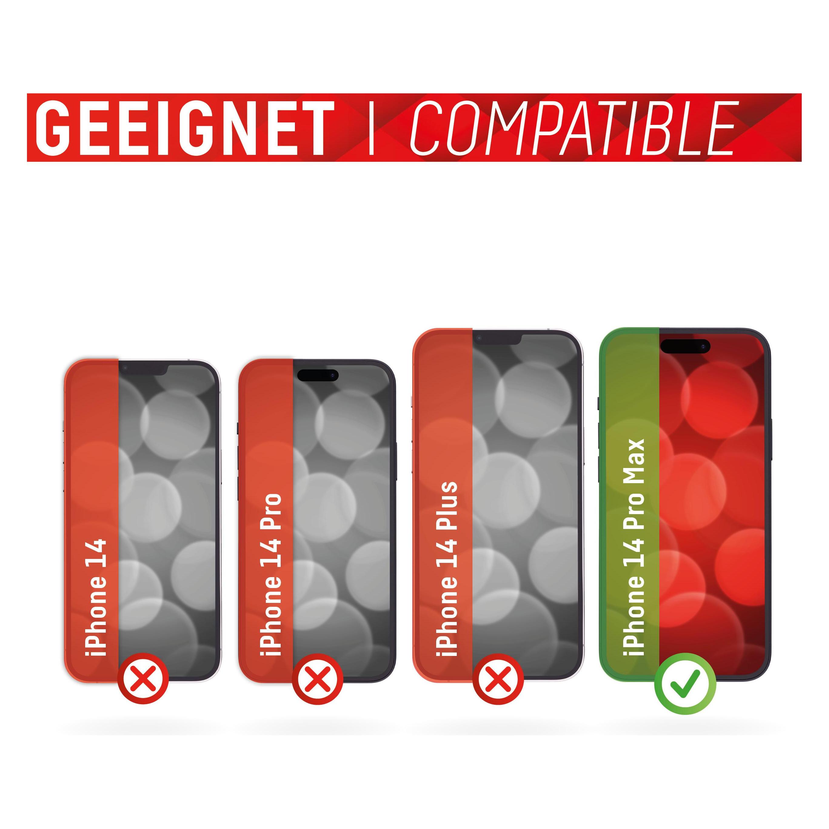 Displex Smart Glass, Displayschutzfolie (1 Stk., Apple iPhone 14 Pro Max) (01717)