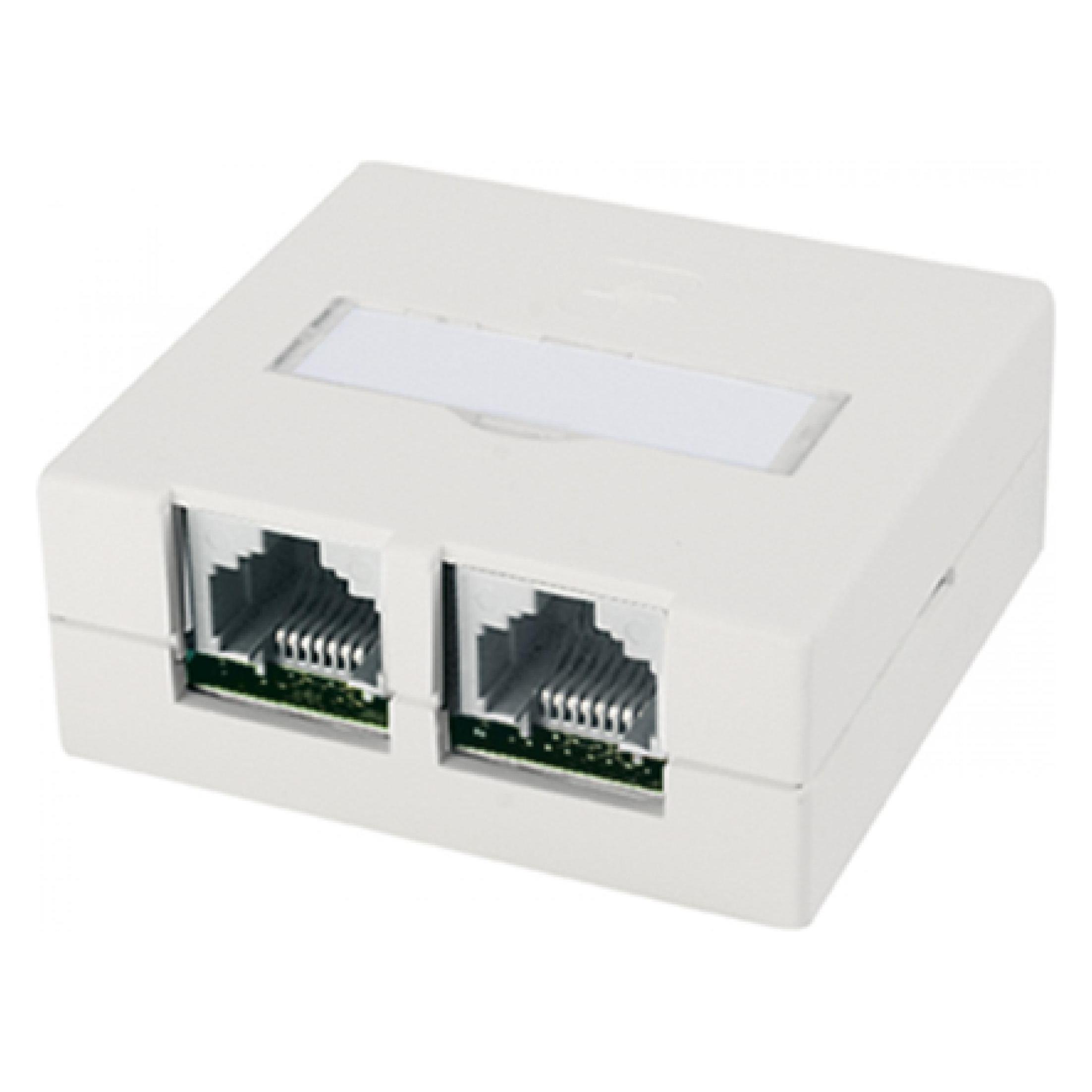 Telegärtner Anschlussdose VAD Kat.6 Ea, 2 x RJ45, geschirmt (J00023A0056)