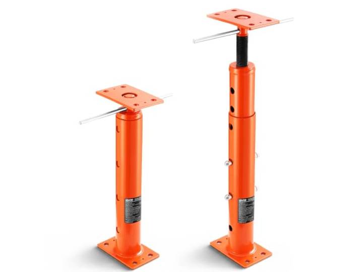 VEVOR Cric de Sol de Maison\, Hauteur 48\,26-91\,44 cm\, Cric de Plancher sous-Sol Réglable pour Nivellement\, Capacité Charge 8164\,66 kg\, Poteau Support Levage Télescopique Acier pour Support Temporaire